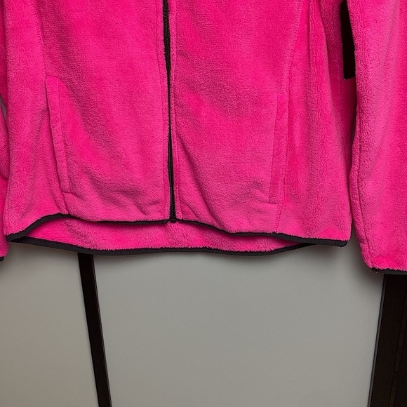 Emily B Long Sleeve Teddy Bear Fleece Pink & Black Sweater Activewear Sz Large - Picture 4 of 17